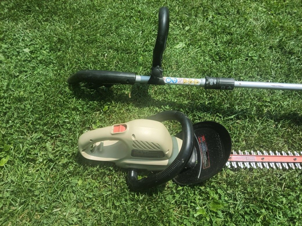Electric Weed Whacker, Hedge Trimmer