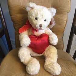 Super Soft Plush Gund Bear With Heart 20”