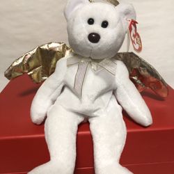 Ty Beanie Baby Halo II The Angel Bear 2000
