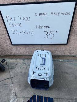 Pet Taxi Carrier Crate 22x13x13