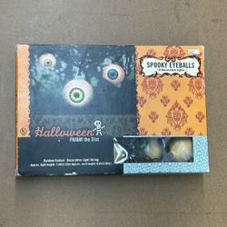 2003 Target Exclusive HALLOWEEN 31st “SPOOKEY EYEBALLS” Outdoor/Indoor DECORATIVE Light String (barely used)