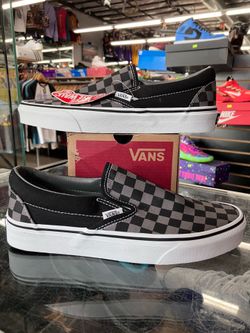 Vans Classic Slip-On Checkerboard Black Grey