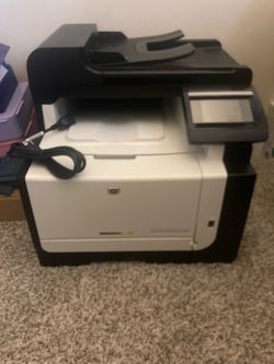 HP ink jet printer with 8 ink cartridges
