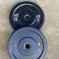 45 LB Olympic Bumper Plates 2” Hole