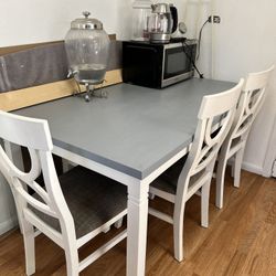 Dining Table 4 Chairs/ Bench/ Mesa