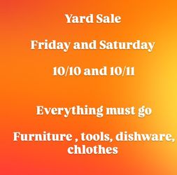HUGE YARD SALE