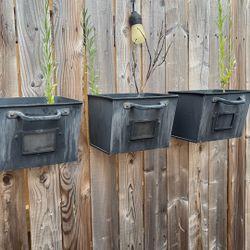 3 Fence Planters 