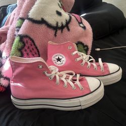 Pink Platform Converse ( See Description)
