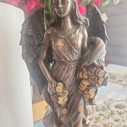 Abundance Angel Coins  Statute Tortuga 