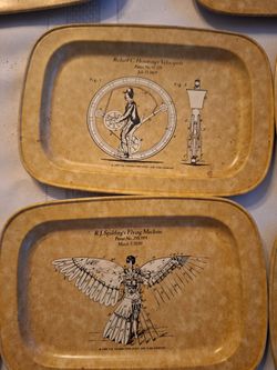 Vintage Canape steel trays