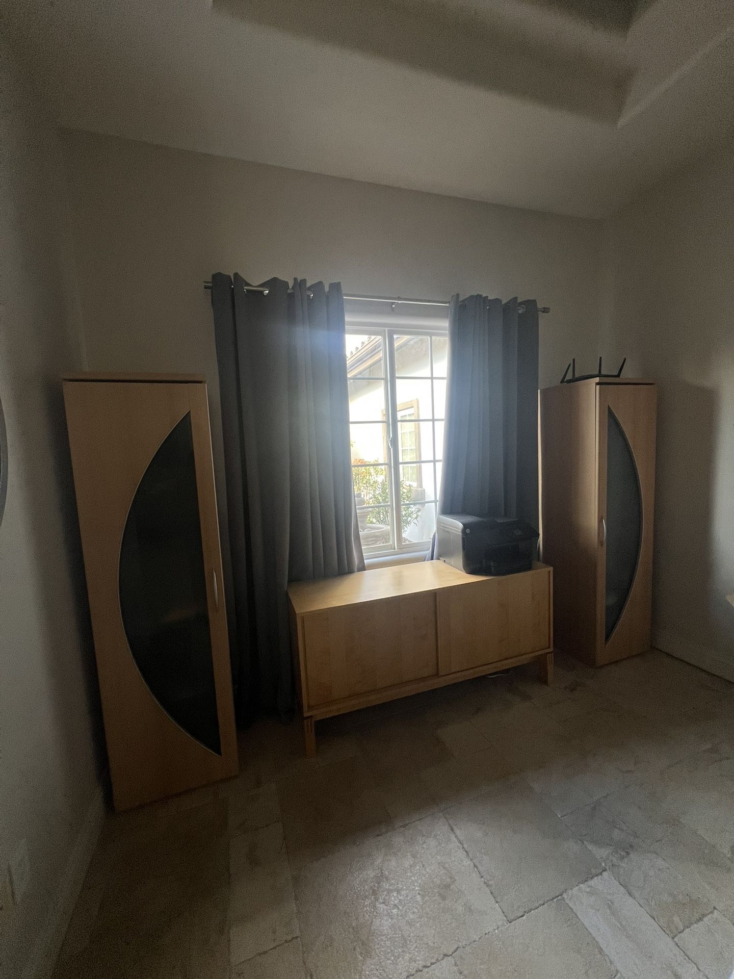 Modern Maple Side Cabinets