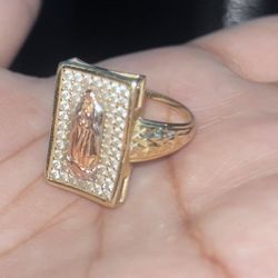 Gold Virgin Mary Ring