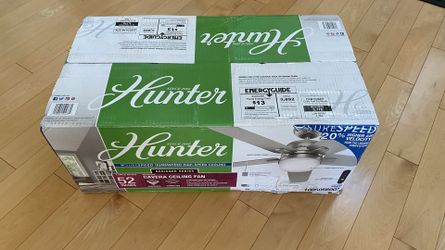 52in ceiling fan Hunter Cavera WiFi with remote