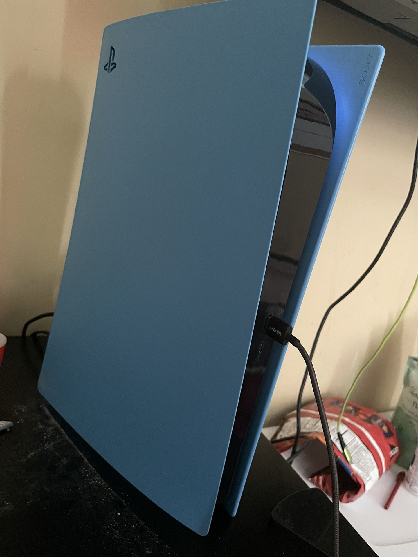 Blue digital playstation 5