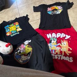 Hello Kitty And Pokemon Bluey