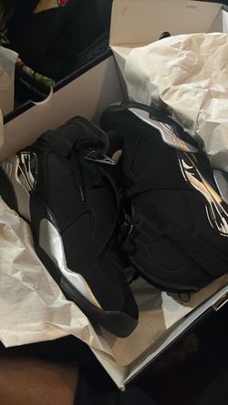 Air Jordan 8 Black Silver Sneakers