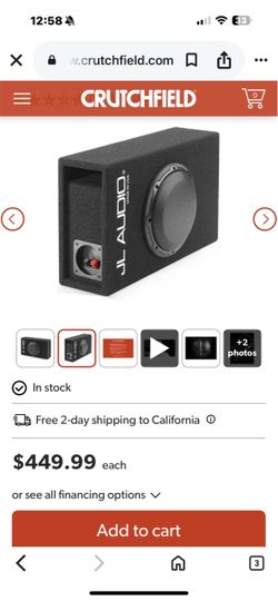 JL Audio Enclosed Subwoofer Box