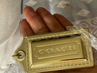 Vintage Coach Metal Bag Tag/Hang Tag/Bag/Purse Charm