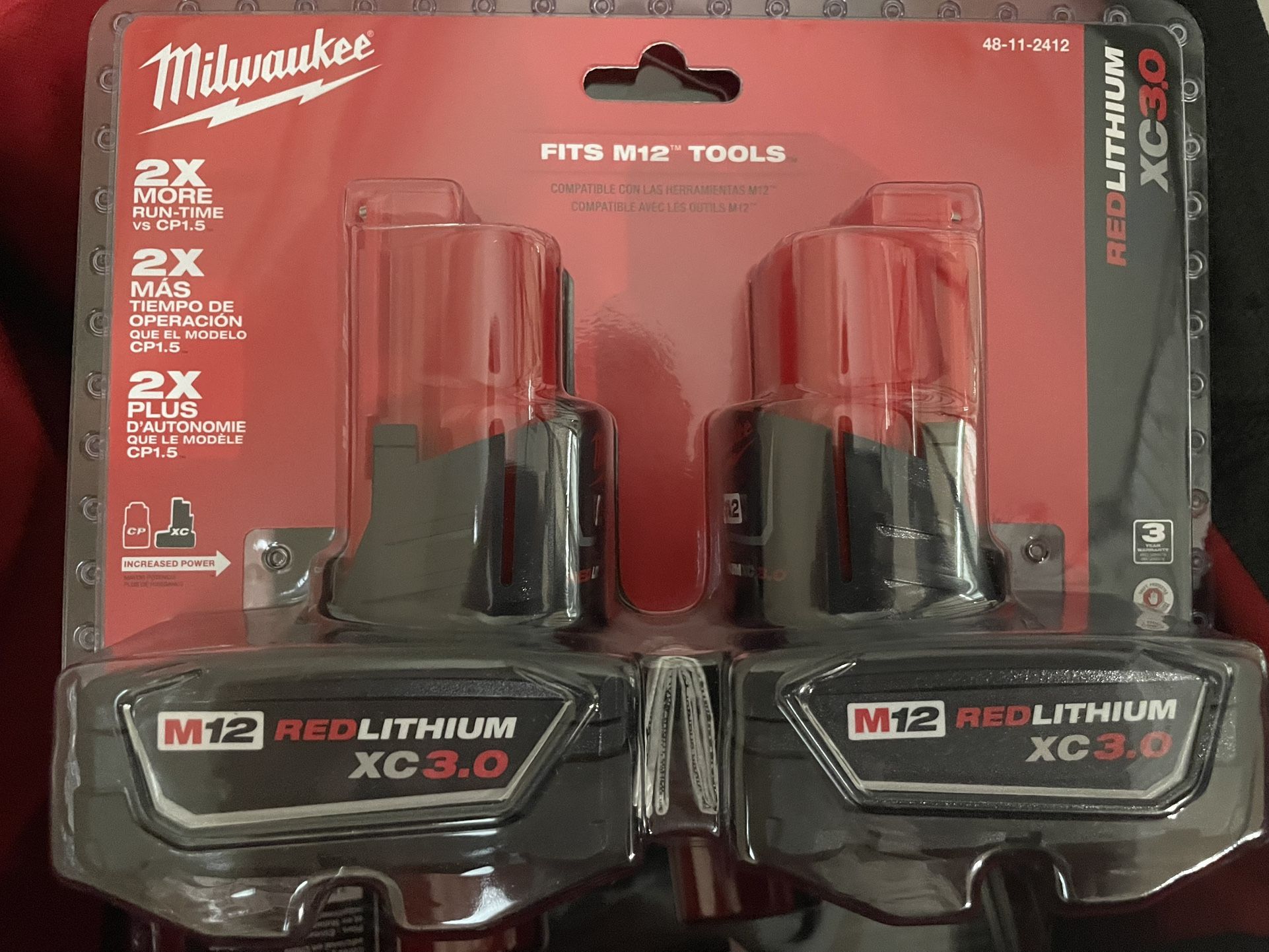Milwaukee M12 3.0 Batteries 