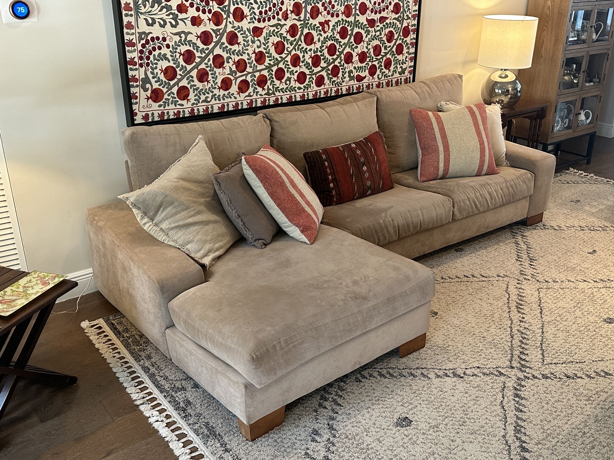 3-seater chaise longue sofa