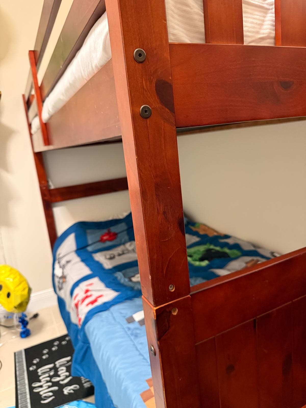 solid wood bunk bed