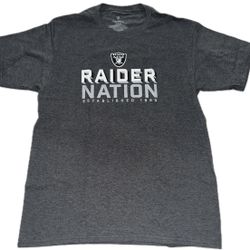 Fanatics Las Vegas Raiders Raider Nation Gray T Shirt Mens Medium New