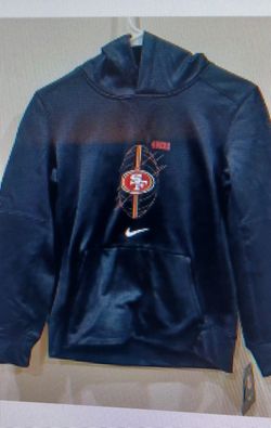 BRAND NEW NIKE SAN FRANCISCO 49ERS YOUTH BOYS 10/12 MEDIUM BLACK PULLOVER 