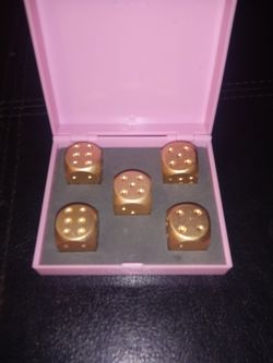 Gold plated dice