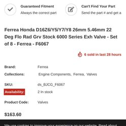 Ferrea D16 Valve Kit 