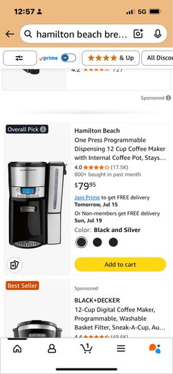 Great deal like new Hamilton beach brew station coffee ☕️ machine