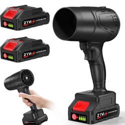Handheld Leaf Blower Cordless 2024 Portable High-Power 2 Batteries 20000RPM 21V