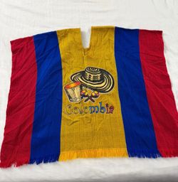 Colombia Tricolor Poncho Unisex Size Fit Most