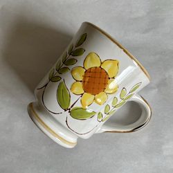 Vintage 8-oz Norleans Sunflower Mug