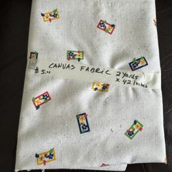 CANVAS FABRIC 2 YARDS X 42”
