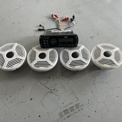 Marine Waterproof Sound System 4 Speaker 