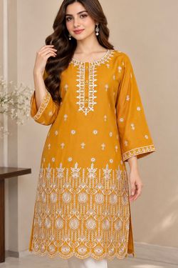 Viscose chikankari kurti / top