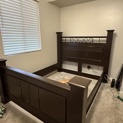 Queen Bed Frame Real Wood