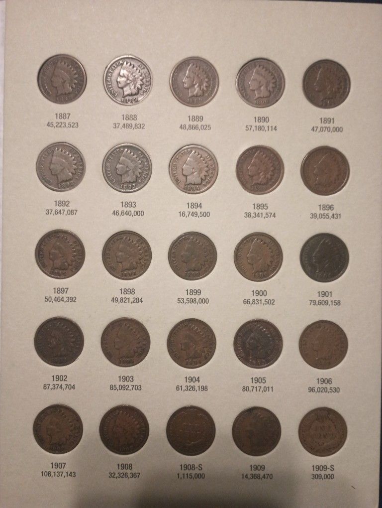Indian Head Penny's, Flying Eagles Collection