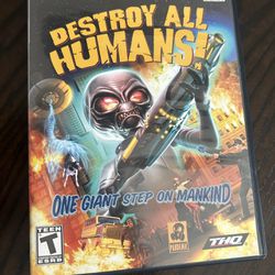 Destroy All Humans (Sony PlayStation 2 PS2) Complete w Manual Black Label
