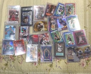 Lot Of 24 Sports Cards Rookies / Stars/ Numbered/ Auto / Graded And More