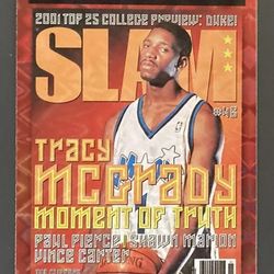 Tracy McGrady Slam NBA Hoop Purple Explosion Holo