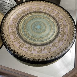 Large Glass Plate -Set Of 6