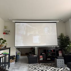 Hanging Projector Screen