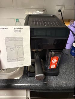 Chef man barista pro espresso machine.