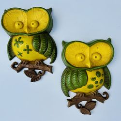 Vintage Owl Wall Hangings