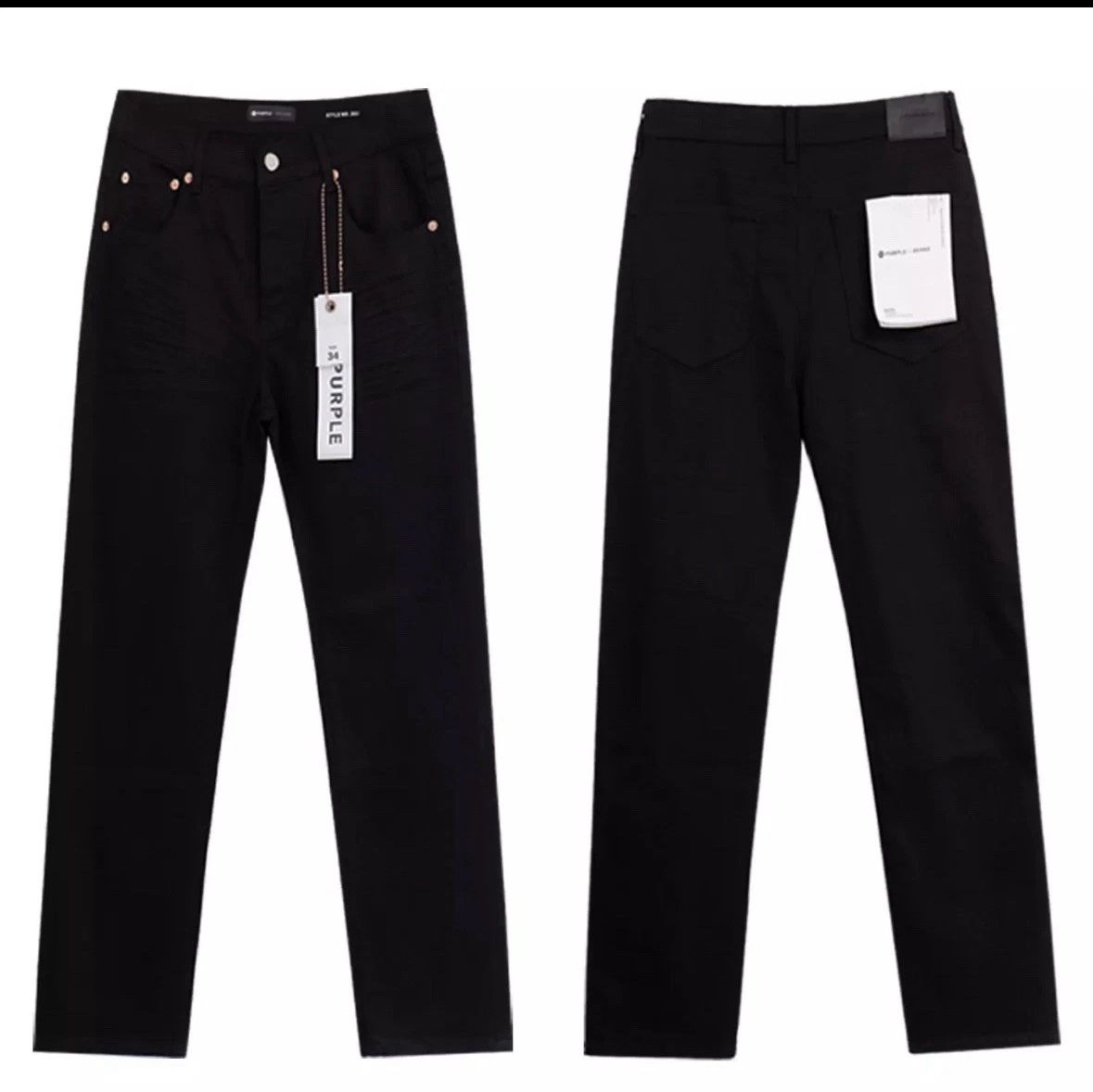 Black Purple Brand Jeans