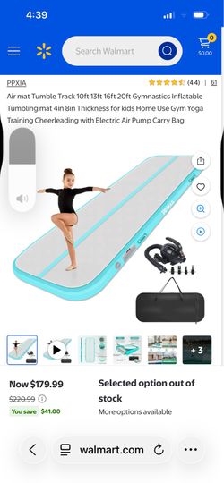 Air Track inflatable workout mat