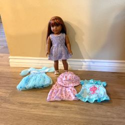 American Girl Doll Truly Me #109 With Extra Clothes
