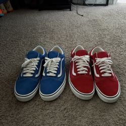 Red & Blue Vans 