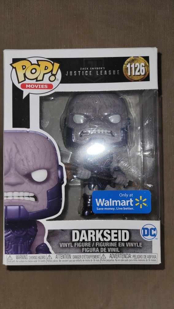 Funko Pop Zack Snyders Justice League Superman Metallic Darkseid Walmart Exclusive